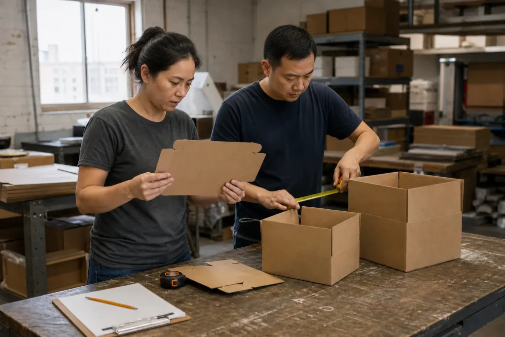 Distribution packaging review workflow